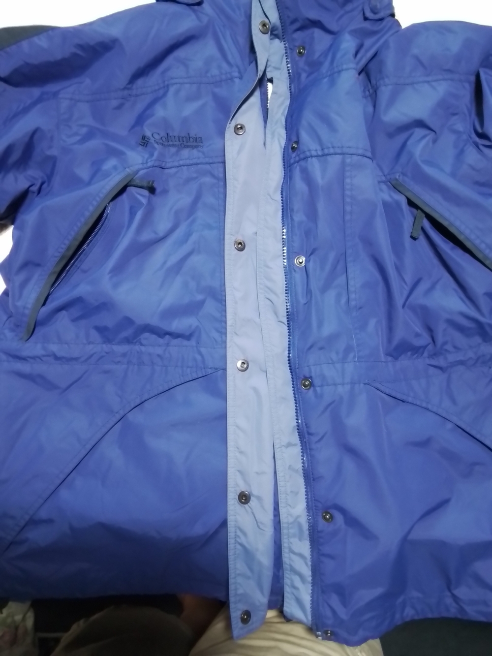 Columbia Men's Blue Waterproof Shell Jacket
